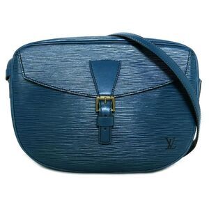 Louis Vuitton Jonuffeille Epi Diagonal Shoulder Bag Blue